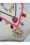 Bohemian Summer Beaded Charm Necklace - Colorful Layered Beach Vacation Women's Necklace with Sun Heart and Sea Figures - 5