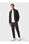 Anthracite Mock Neck Men's Zippered Sweatshirt - 3