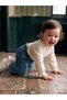 Özmarka New Season Blue Embroidered Baby Girl Jean Pants