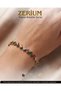 Women's Quality Steel Handcuff Bracelet Gold Color Crystal Stone Zigzag Design - 4