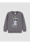 Lc Waikiki Printed Thick Sweatshirt for Girls - 5