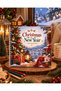 Christmas & Noel Themed New Year Coloring Book Adult Coloring Book 25 Visuals - 25 Sheets - 20X20 cm