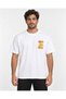 White Oversize Limoncello Printed Men's T-Shirt - 3
