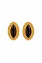 Steel Riviera Vintage Earrings Bitter Coffee