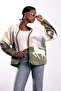 Ecru Geyikli Fleece Jacket 22862 - 4