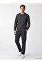 Peak New Season Anthracite Crew Neck Embroidered Men's Thick Sweatshirt - 2