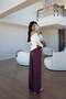 Tok Doku Mauve Premium Palazzo Trousers - 3
