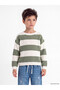 Esvab • Modern & Distinctive Zero Roba Collar Striped Boys' Knitwear Sweater