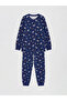 Lcw Kids Navy Blue Printed Boys Pajama Set