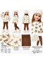 Girl's Bow Patterned Sweatshirt Leggings Set |   Daily Sports Stylish Combination - 2