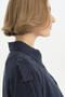Pile Zipper Detailed Crop Jacket - Navy Blue - 3
