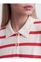 Women's T-Shirt with Devrik Roba Collar and Stripes from Uzg Store for Style Enthusiasts - 4