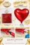 18 Inch 46 cm Heart Foil Balloon Inflatable with Helium and Air Party Decoration Balloon - 6