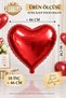 18 Inch 46 cm Heart Foil Balloon Inflatable with Helium and Air Party Decoration Balloon - 2