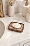 Patterned Solid Soap and Dish Sponge Stand |   Modern Design Drainable Soap and Dish Sponge Stand |   Stylish Bathroom & Sink Organizer - 4