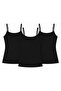 Modal Adjustable Strap Women's Tank Top Black 3-Pack - 2