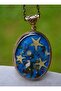 Handmade Necklace with Tiny Sea Star - Blue - - 3