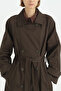 Reglan Sleeve Windbreaker Detailed Trench Coat - Brown - 3