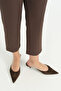 Carrot Pants with Elastic Waist at the Back - Brown - 3