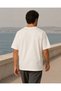 White Oversize Sunshine Printed Unisex T-Shirt - 4
