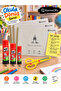 Back to School Picture Notebook Set |   3 Picture Notebooks |   25X35 cm 110 Gr Drawing Paper, Stick Adhesive, and Children's Scissors