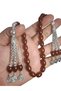 Original Crimped Amber 9*13 mm Burnt Antique Amber Suitable for Daily Use Zaza Tesbih - 3