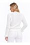 Sakal Knitwear Lace Detailed Pearl Buttoned Cardigan - 4