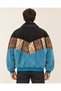 (8004) Recien Unisex Fur Collar Vintage Aztec Jacket Oversize 90S Coats Small / Medium Compatible - 2