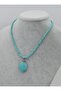 Turquoise Stone Necklace - Turquoise -
