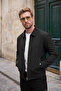 Cotton Blend Classic Collar Zippered Coat Men's Coat 497Pablo