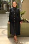 High Collar Front Snap Jacket and Skirt Set