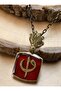 Eli̇f Vav Handmade Necklace - Red -