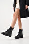 Lace-Up Thick Sole Zippered Women's Boots R15D110