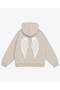 Women's Angel Wings Printed Hooded Fleece Oversize Sweatshirt - 2