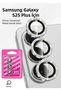 Galaxy S25 Plus Lens Protector Diamond Bright Appearance Easy to Install Durable and Unbreakable-Silver - 2