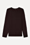 Men's Plum Crew Neck Long Sleeve T-Shirt