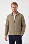 Cotton Blend Classic Collar Zippered Coat Men's Coat 497Pablo - 5