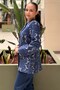 Crew Neck Random Patterned Cotton Jacket - 2