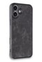 Apple iPhone 16 Plus Compatible Case Aras Leather Cover - Black - 2