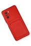 Poco F3 Compatible Case Kelvin Silicone with Business Card Holder - Red Bezoss - 2
