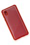 Samsung Galaxy A01 Core Compatible Case Miami Transparent Silicone - Red - 3
