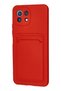 Mi 11 Compatible Case Kelvin Silicone with Business Card Holder - Red Bezoss - 3