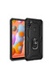 Samsung Galaxy A11 Compatible Case Sofia Silicone Cover with Ring - Black - 2