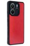 Xiaomi Redmi Note 14 4g Compatible Case Aras Leather Cover - Red - 3