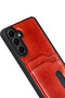 Samsung Galaxy A17 5g Compatible Leather Case with Sara Business Card Holder - Red - 3