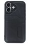 iPhone 16 Compatible Case Sara Leather Case with Business Card Holder - Black Bezoss - 2