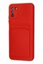 Pocophone M3 Case Kelvin Silicone with Business Card Holder - Red Bezoss - 3