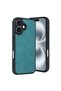 غطاء جلدي مناسب لهاتف iPhone 16 - لون أخضر فاتح من BEZOSS. - 3