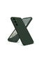 Samsung Galaxy A36 Compatible Case Nano Velvet Silicone - Dark Green - 3
