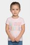 Toddlers Girl Graphic Print Short Sleeve Top, Pink